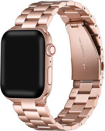 The Posh Tech Rose Apple Watch® Se & Series 7/6/5/4/3/2/1 Bracelet Watchband - Black