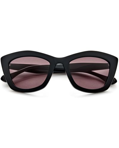 Gemma Styles Casanova 51mm Rectangle Sunglasses - Black
