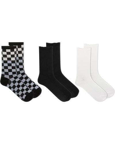 K Bell Socks 3-pack Boot Crew Socks - Black