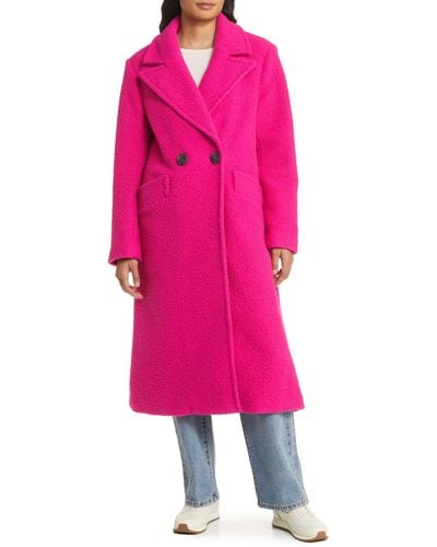 BCBGMAXAZRIA Longline Coat - Pink