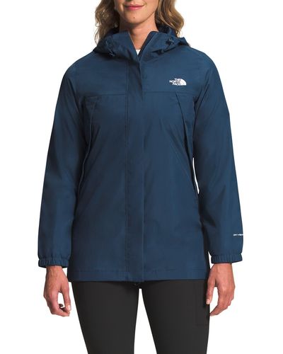 The North Face Antora Waterproof Hooded Parka - Blue