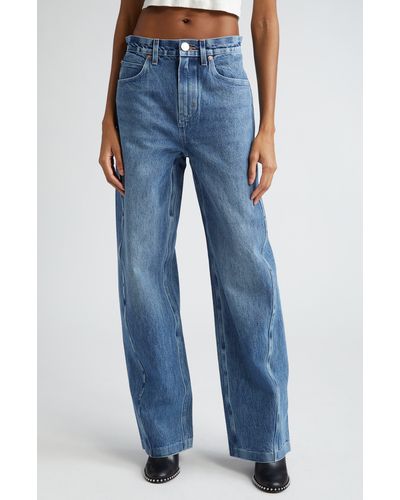 Bonded Cotton Balloon Jeans –