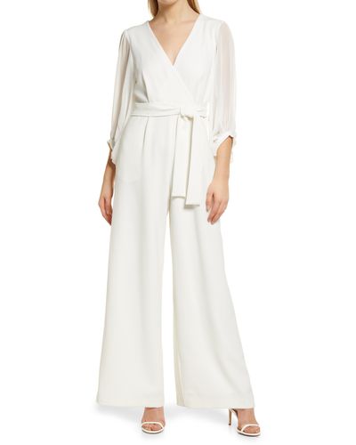 White Donna Ricco Jumpsuits and rompers for Women | Lyst