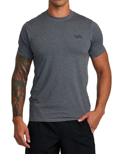 RVCA Sport Vent Logo T-shirt - Gray