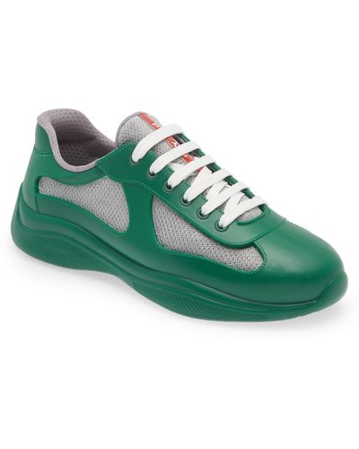 Prada America's Cup Low Top Sneaker - Green