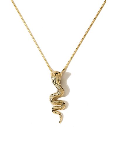 Child Of Wild Cobra Pendant Necklace - Metallic