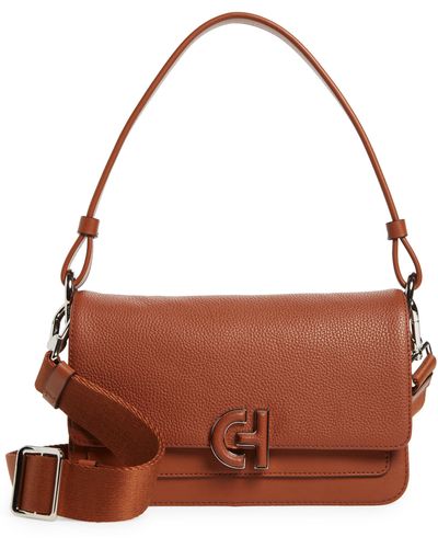 Cole Haan Mini Leather Shoulder Bag - Brown