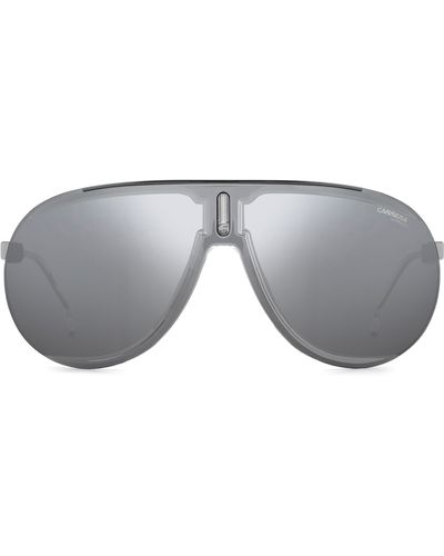 Carrera Superchampion 99mm Aviator Sunglasses - Gray