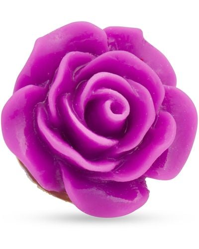 CLIFTON WILSON Floral Lapel Pin - Pink