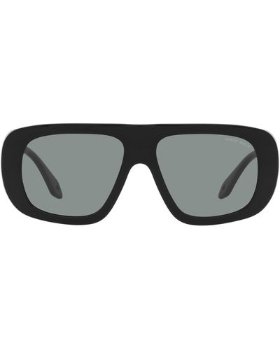 Armani Exchange 56mm Pillow Sunglasses - Black