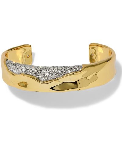Alexis Solanales Crystal Cuff Bracelet - Metallic