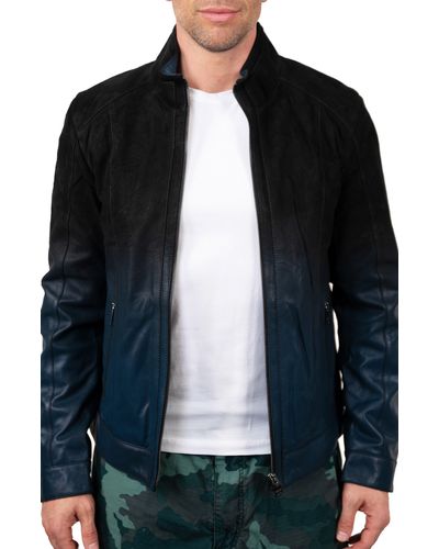Maceoo Lambskin Leather Jacket - Black