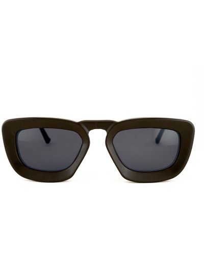 Grey Ant Urlike 55mm Rectangle Sunglasses - Black