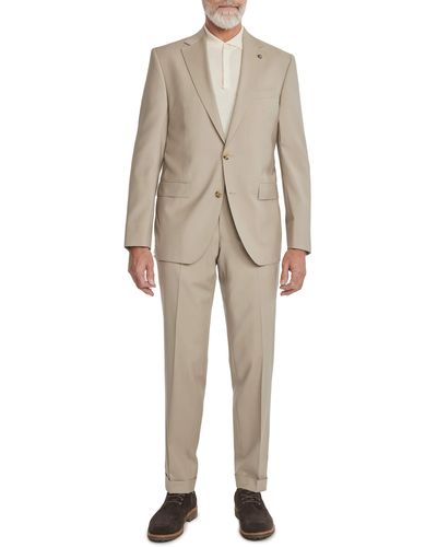 Jack Victor Esprit Contemporary Fit Wool Suit - Natural