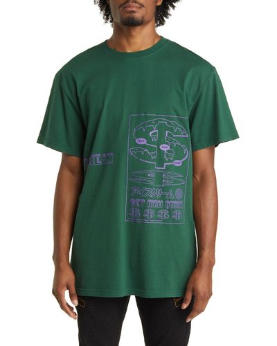 ICECREAM Not For Sale Graphic T-shirt - Green