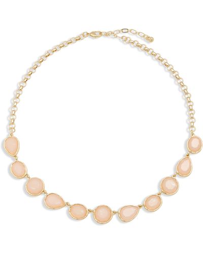Nordstrom Stone Frontal Necklace - White