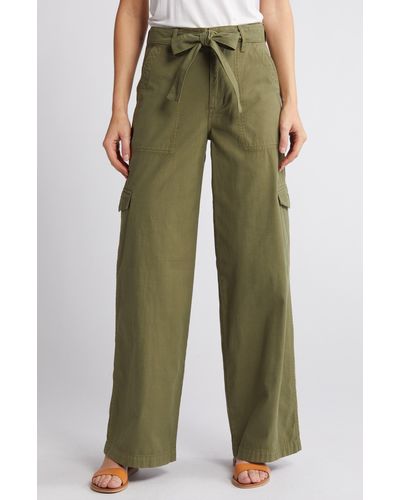 Madewell Griff Superwide Leg Cargo Pants - Green