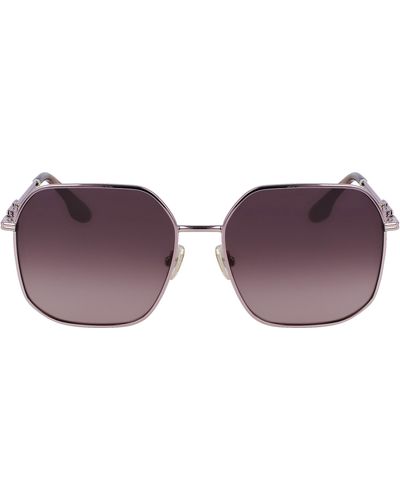 Victoria Beckham 58mm Square Sunglasses - Purple