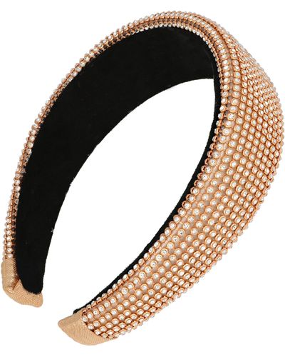 L. Erickson Zenica Crystal Embellished Headband - Black
