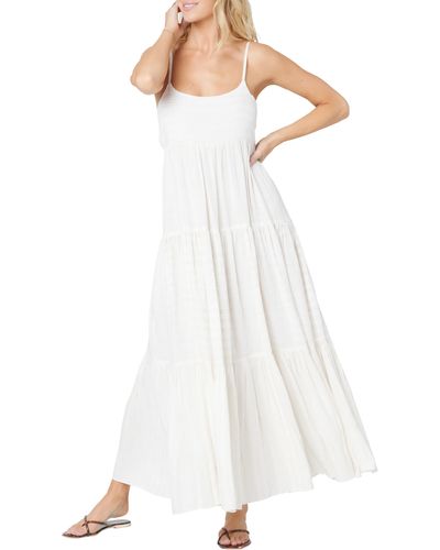 L*Space L Space Santorini Cover-up Maxi Dress - White