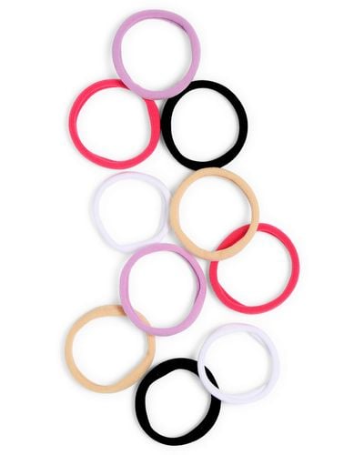 BP. 10-pack Nylon Hair Bands - Pink