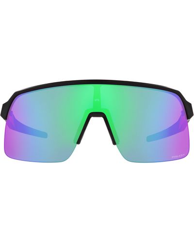 Oakley Sutro Lite 139mm Prizm Semirimless Wrap Shield Sunglasses - Blue