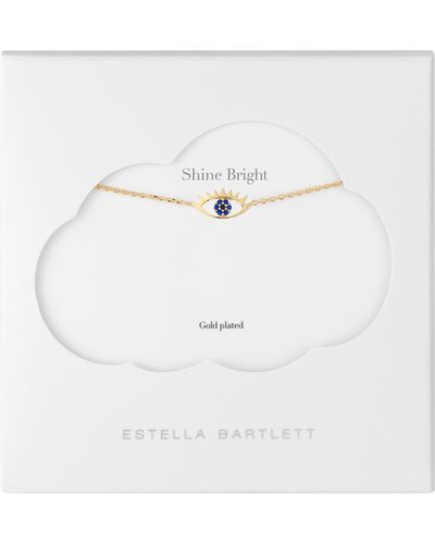 Estella Bartlett Happy Thoughts Eye Pendant Necklace - White