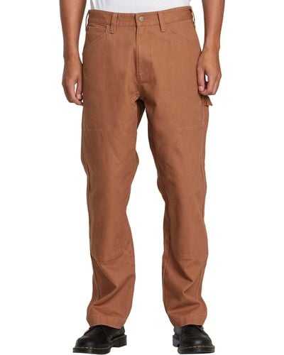 RVCA Chainmail Cotton Carpenter Pants - Brown