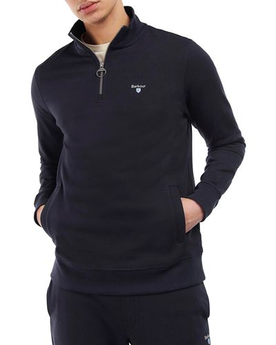 Barbour Rothley Half Zip Pullover - Blue