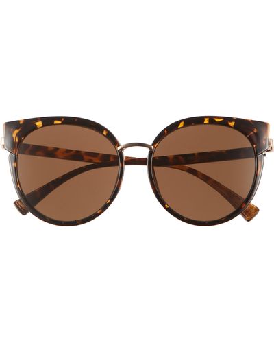 BP. 55mm Cat Eye Sunglasses - Brown