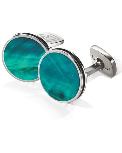 M-clip M-clip Stainless Steel Cuff Links - Blue
