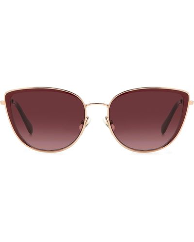 Kate Spade Staci 56mm Gradient Cat Eye Sunglasses - Purple
