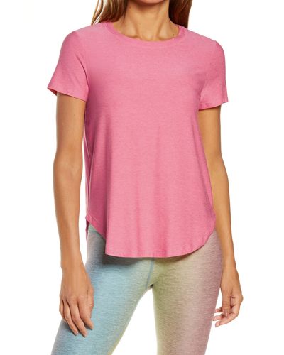 Beyond Yoga On The Down Low T-shirt - Red