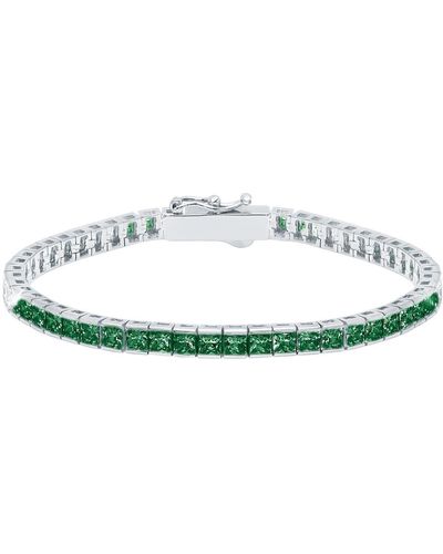 Crislu Tennis Bracelet - Green