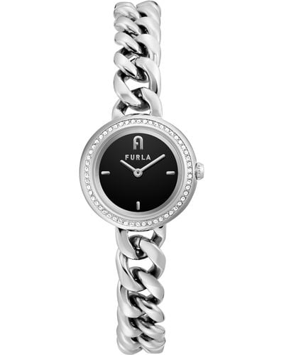 Furla Chain Bracelet Watch - Black