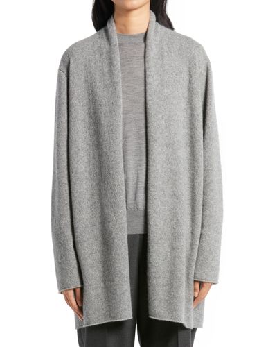 The Row Fulham Cashmere Open Front Cardigan - Gray