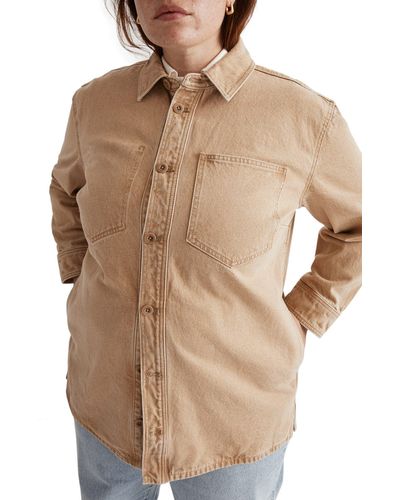 Madewell Botanical Yarn Dyed Denim Shirt-jacket - Natural