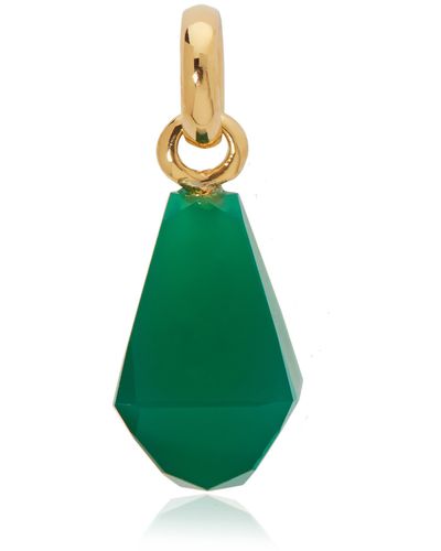 Monica Vinader X Doina Green Onyx Pendant In Yellow Gold/green Onyx At Nordstrom Rack