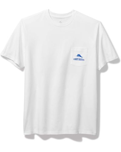 Tommy Bahama Late For My Dock Appointment Pocket Graphic T-shirt - White