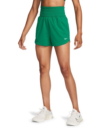 Nike Dri-fit Ultrahigh Waist 3-inch Brief Lined Shorts - Green