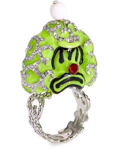 Givenchy Chito Clown Ring - Green