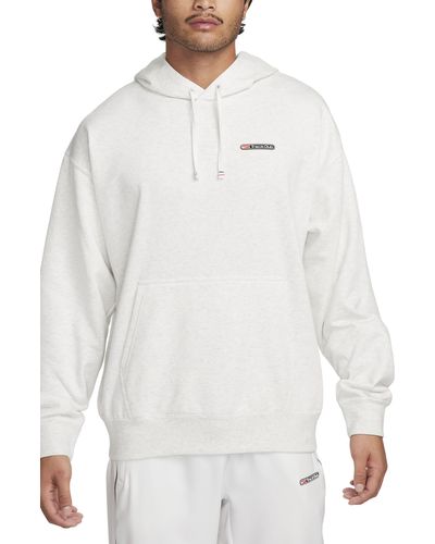 Nike Dri-fit Track Club Pullover Hoodie - White