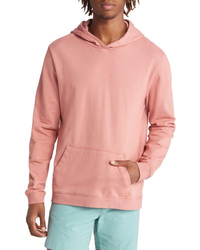 Onia Garment Dye French Terry Hoodie - Pink