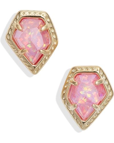 Kendra Scott Tessa Framed Stud Earrings - Pink