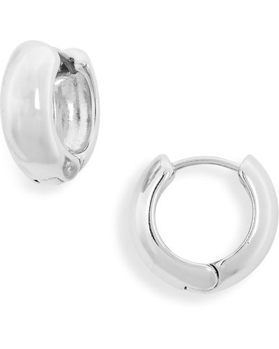 BP. Mini Bold huggie Hoop Earrings At Nordstrom - White