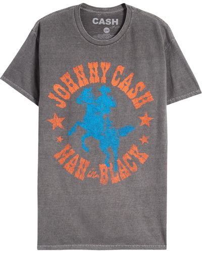 Merch Traffic Johnny Cash Oversize T-shirt - Gray