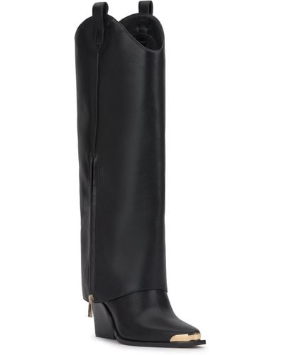 Jessica Simpson Astoli Foldover Shaft Western Boot - Black