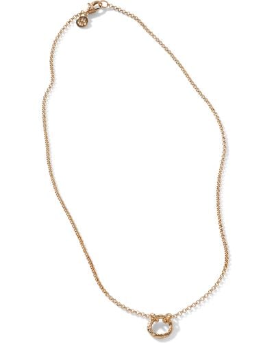 John Hardy Classic Chain Amulet Connector Necklace - White