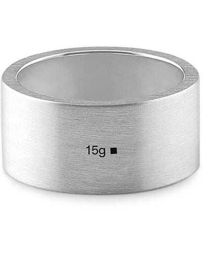 Le Gramme 15g Brushed Sterling Ribbon Band Ring At Nordstrom - Gray