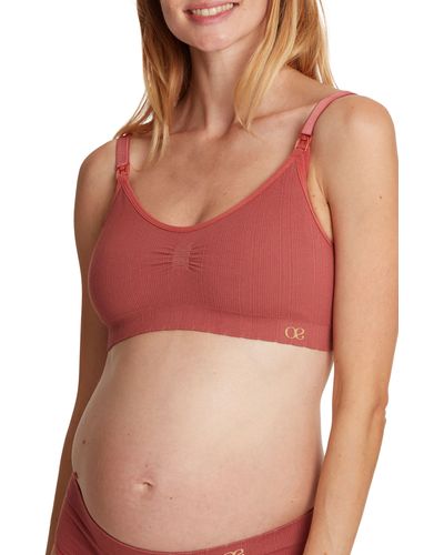 Cache Coeur Zoe Rib Maternity/nursing Bra - Red